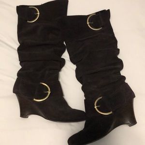 Naughty Monkey suede boots size 8